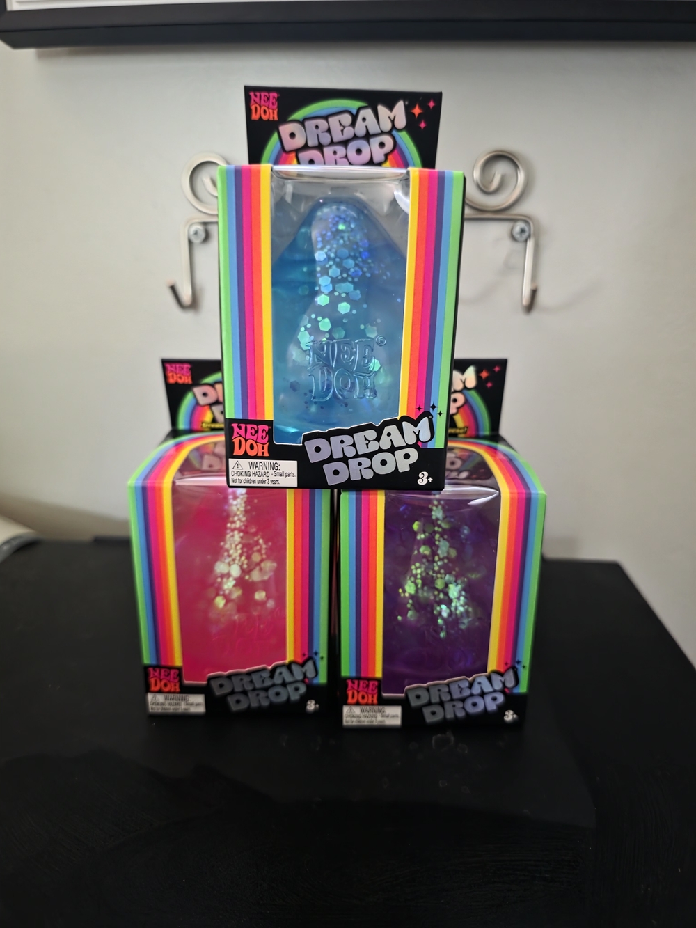 NeeDoh Dream Drop Kids Toy - Blue Glitter